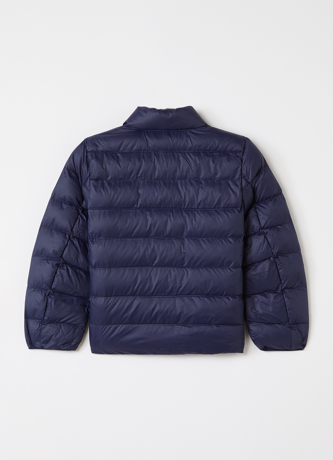 Ralph Lauren Gewatteerd jack met logo - achterkant donkerblauw