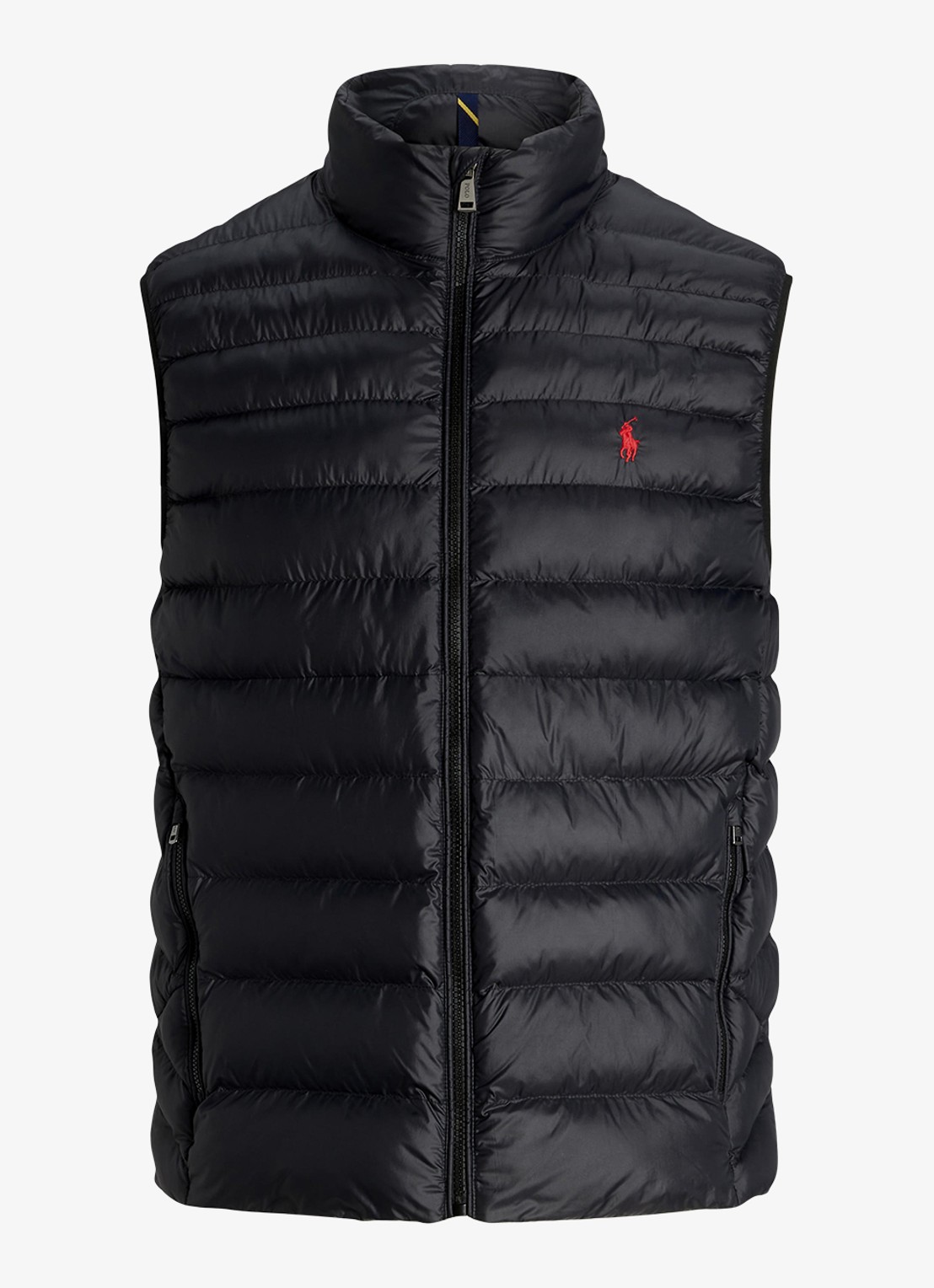 Ralph Lauren Gewatteerde bodywarmer met ritszakken  - voorkant 4 zwart