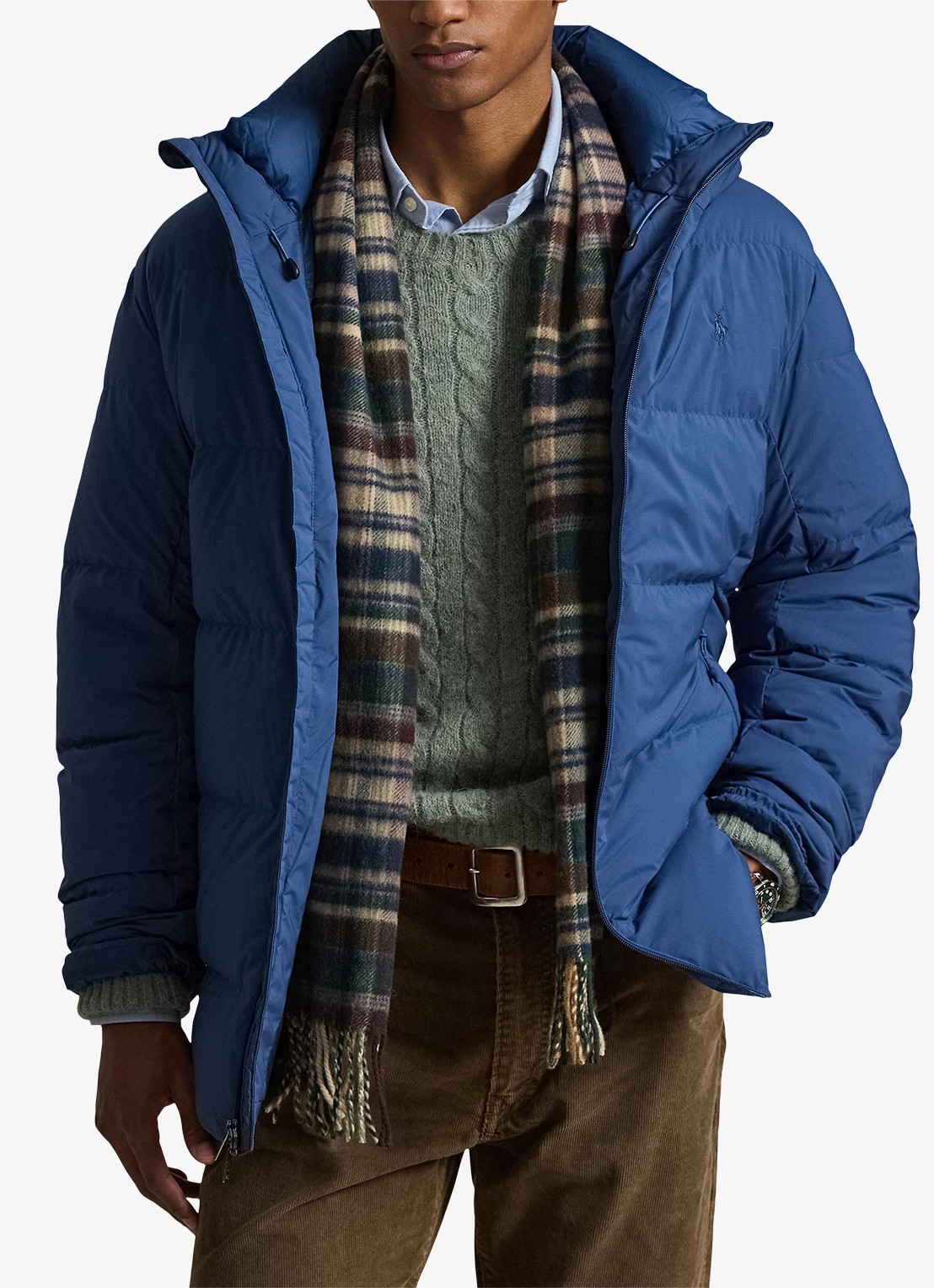 Ralph Lauren Gewatteerde jas met donsvulling en capuchon - detail 4 night navy / donkerblauw