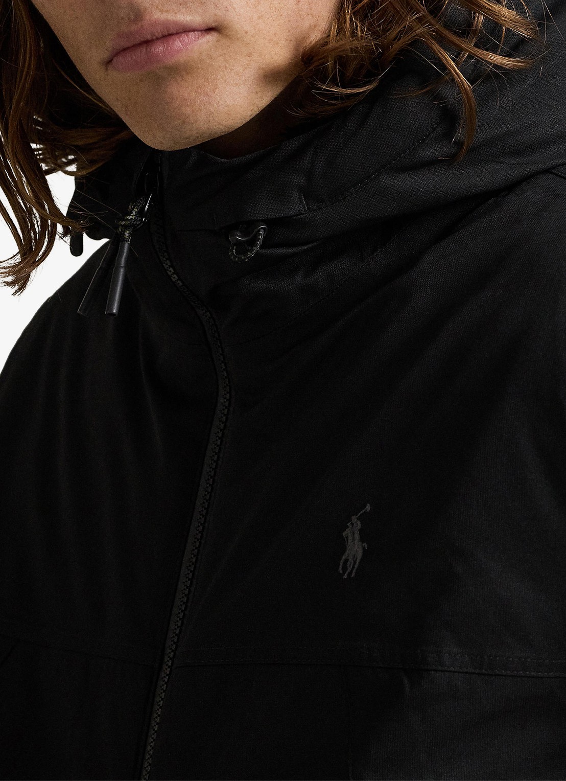 Ralph Lauren Gewatteerde jas met ritszakken - detail 3 polo black / zwart