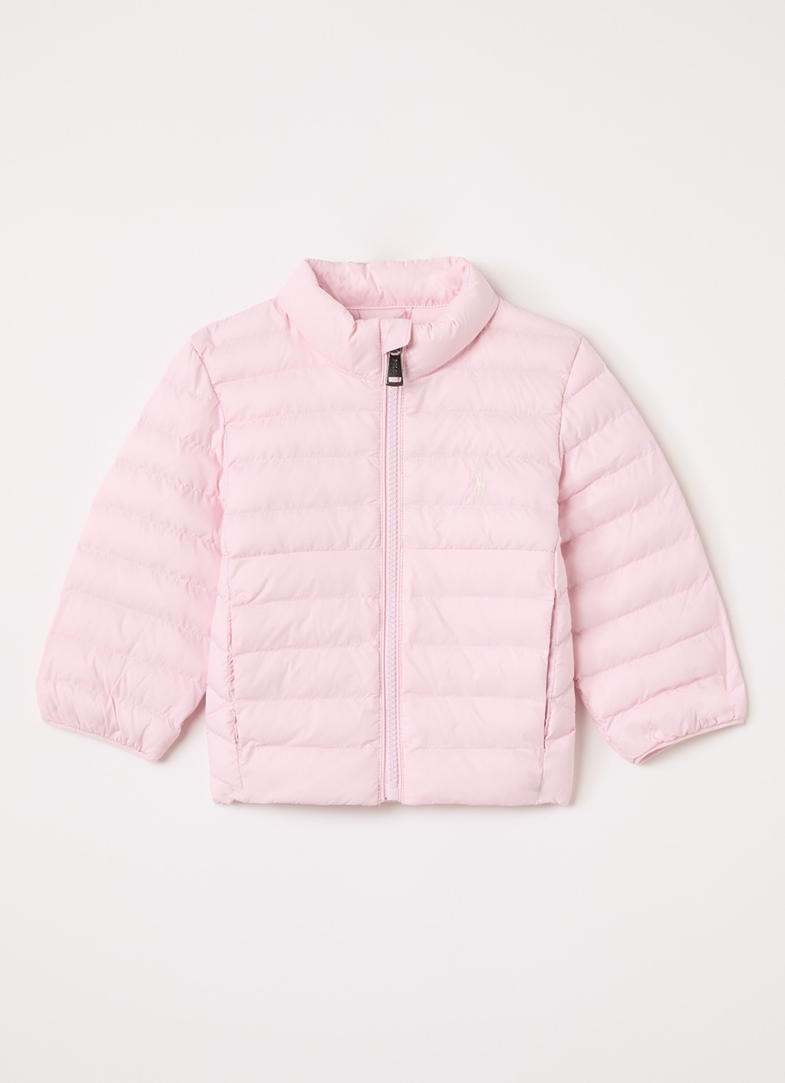 Ralph Lauren Gewatteerde jas met steekzakken - voorkant roze
