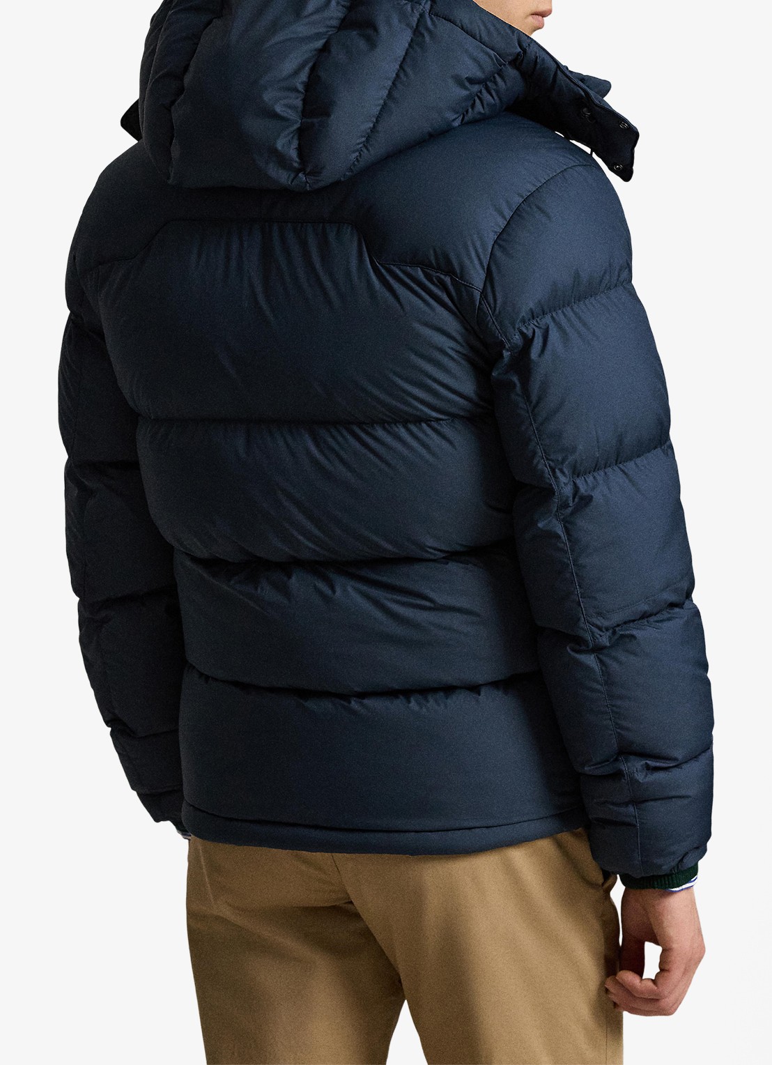 Ralph Lauren Gorham puffer jack met donsvulling en ritszakken - achterkant 5 collection navy / donkerblauw