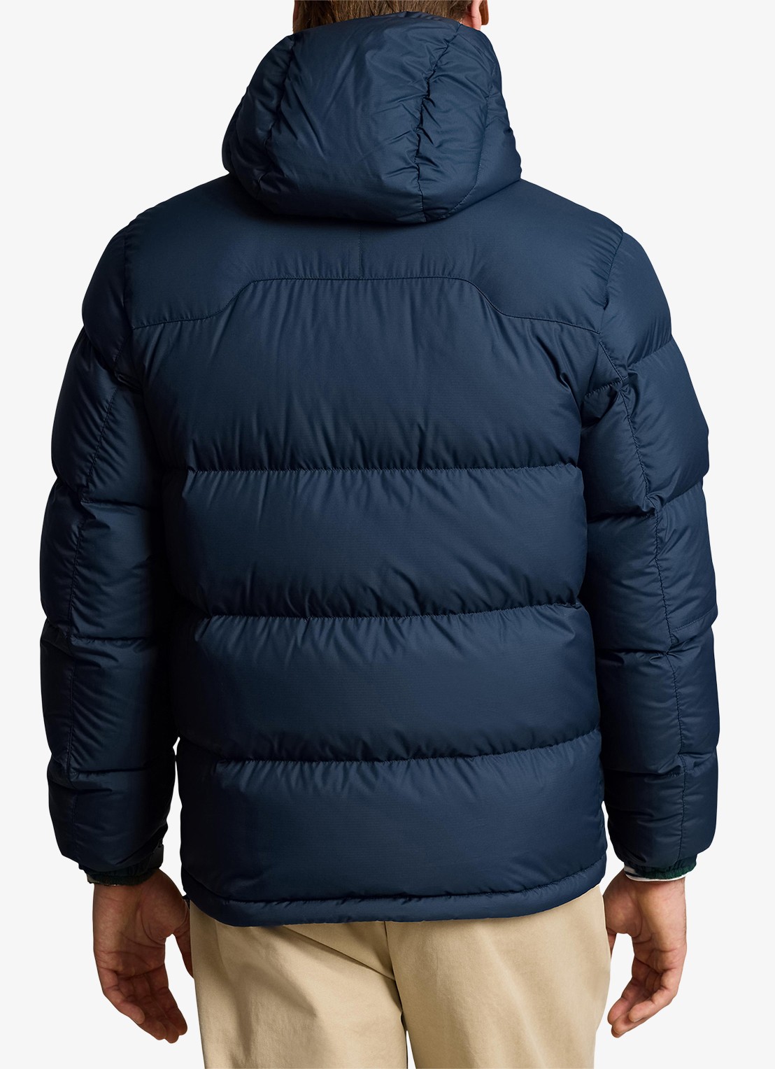 Ralph Lauren Gorham puffer jack met ritszakken - achterkant collection navy / donkerblauw