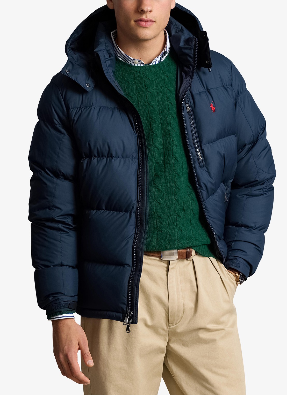 Ralph Lauren Gorham puffer jack met ritszakken - detail 8 collection navy / donkerblauw