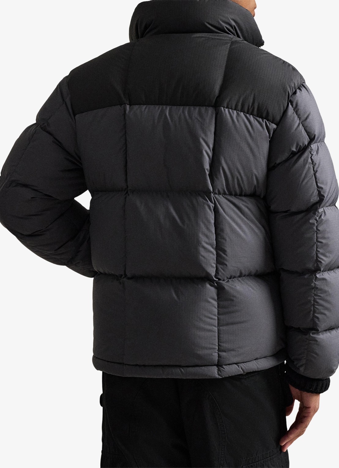 Ralph Lauren Gorham puffer jas met opstaande kraag - achterkant 5 polo black / zwart