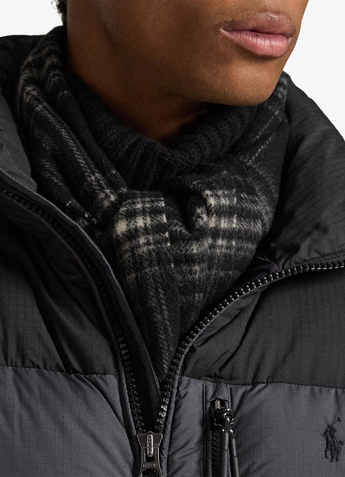 Ralph Lauren Gorham puffer jas met opstaande kraag - detail 4 polo black / zwart