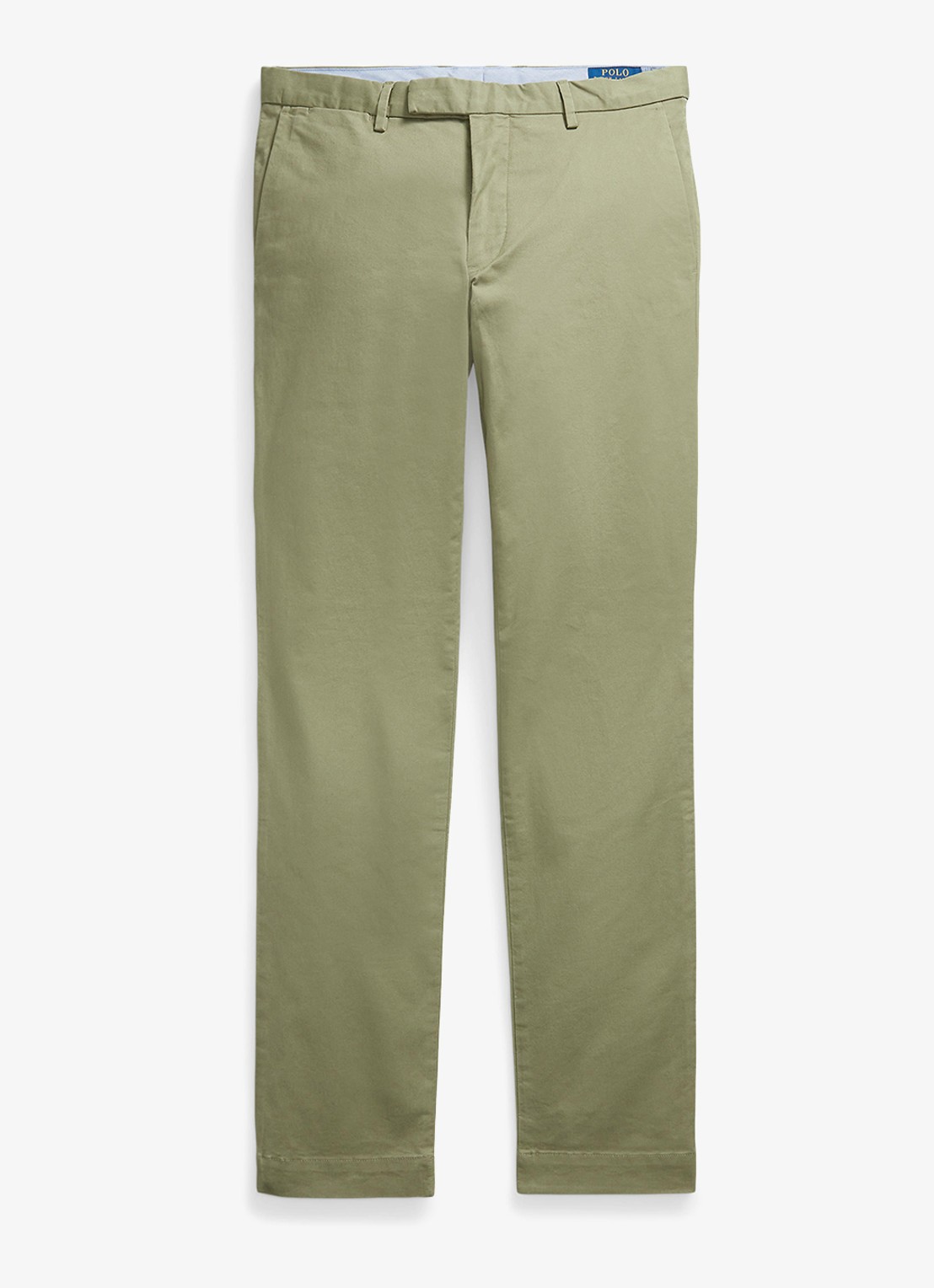 Ralph Lauren Greenwich slim fit chino met stretch - voorkant 2 sage green / groen
