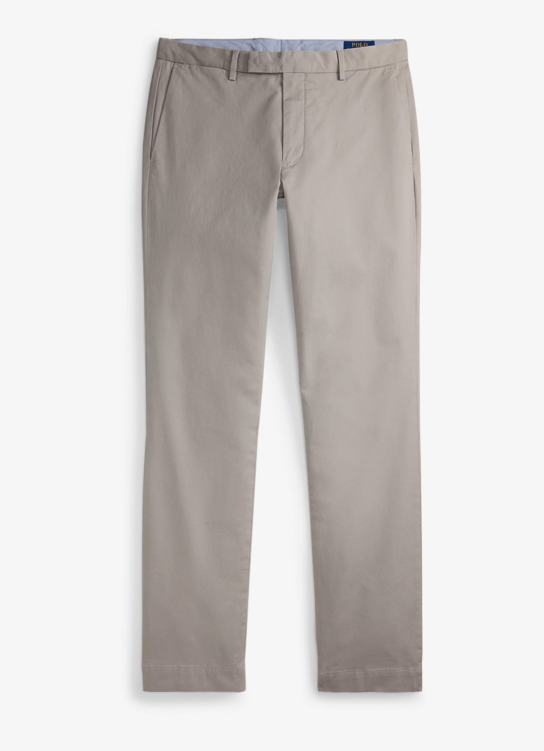 Ralph Lauren Greenwich slim fit stretch chino broek - voorkant grey fog / grijs