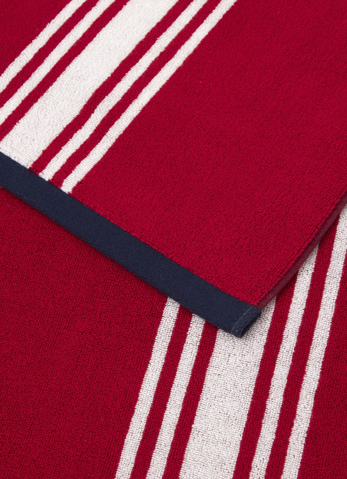 Ralph Lauren Hallie badlaken - 90 x 170 cm - achterkant kersenrood
