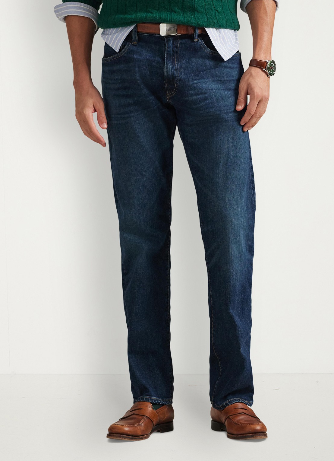 Ralph Lauren Hampton straight leg jeans met donkere wassing - detail 2 rockford stretch-2qyp