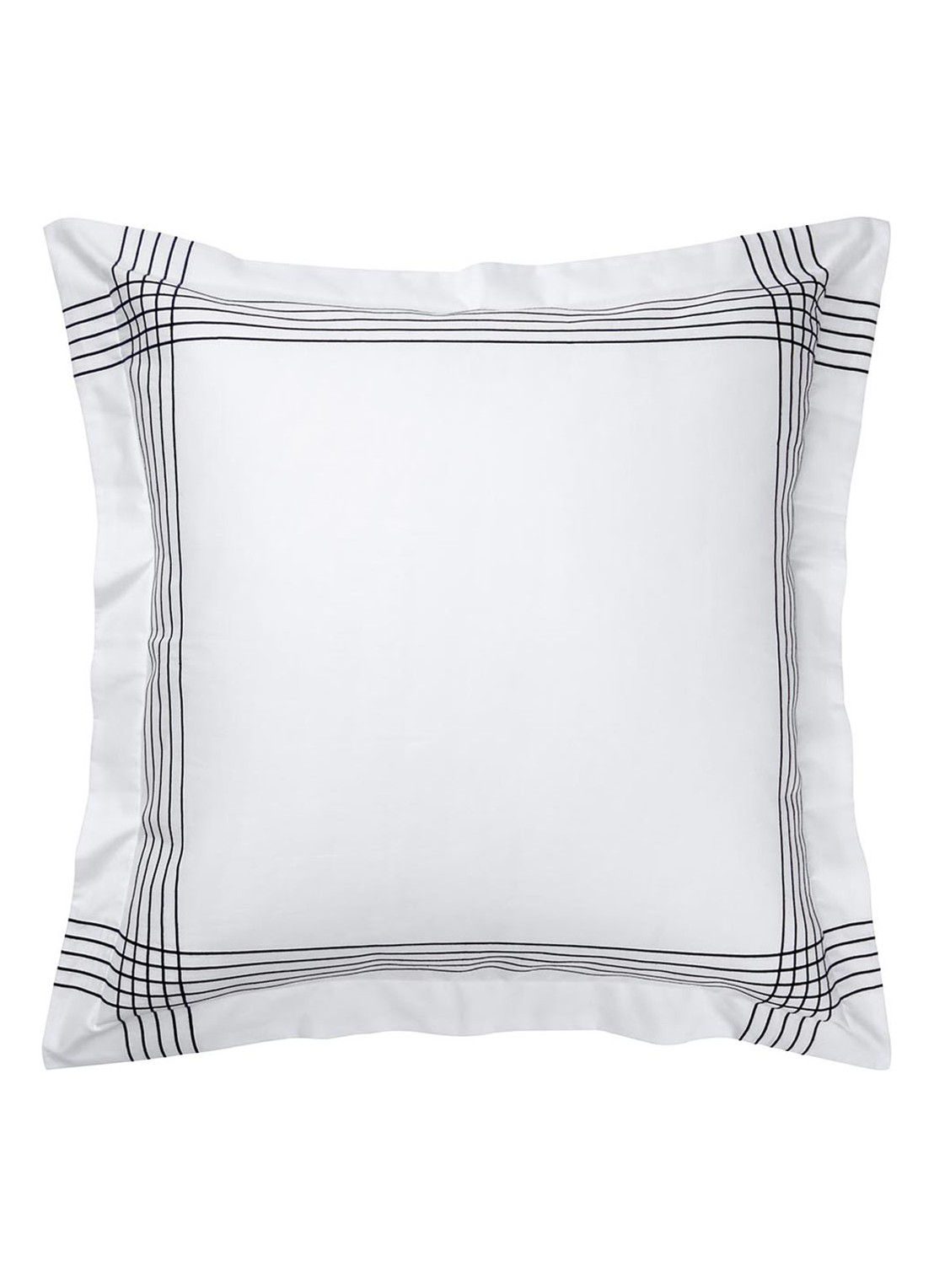 Ralph Lauren Handkerchief kussensloop van katoensatijn 300TC - voorkant wit