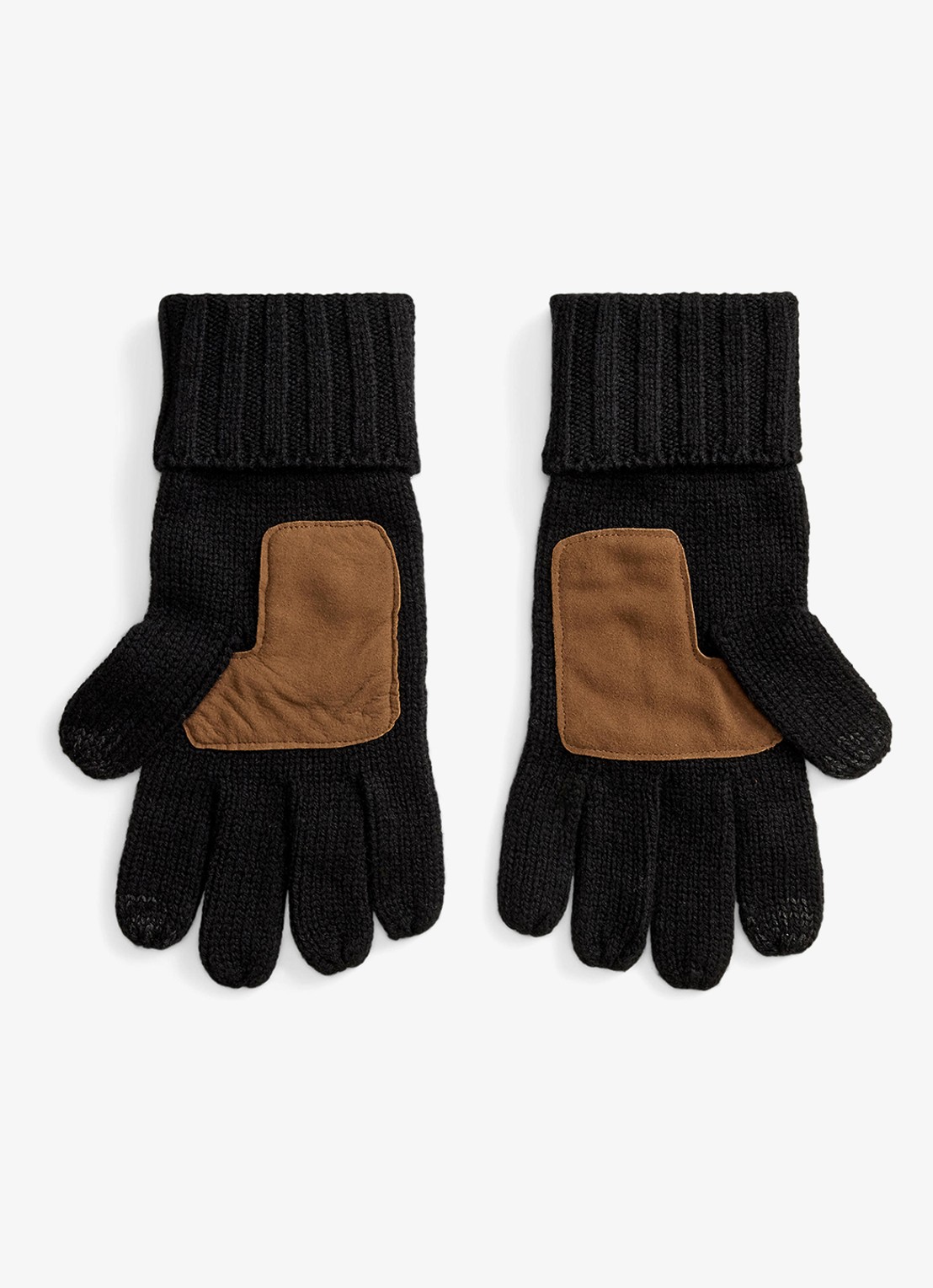 Ralph Lauren Handschoenen van merinowol met touchscreen functie - detail 2 black / zwart