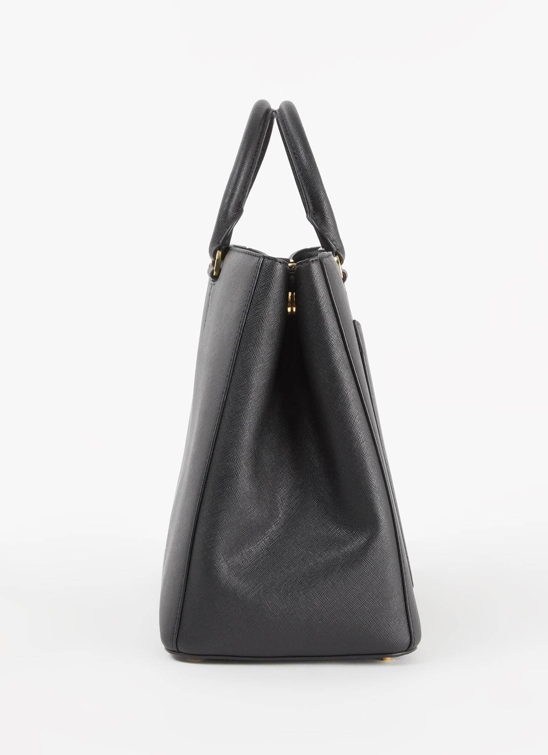 Ralph Lauren Handtas van leer met logo - detail 3 zwart