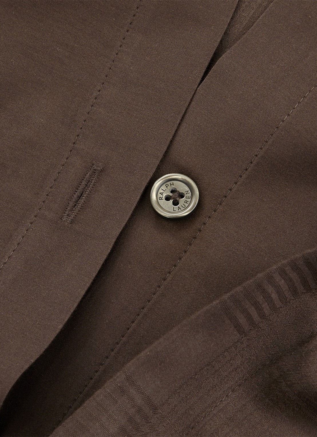 Ralph Lauren Hartleigh dekbedovertrek 120TC - exclusief kussenslopen - detail bruin