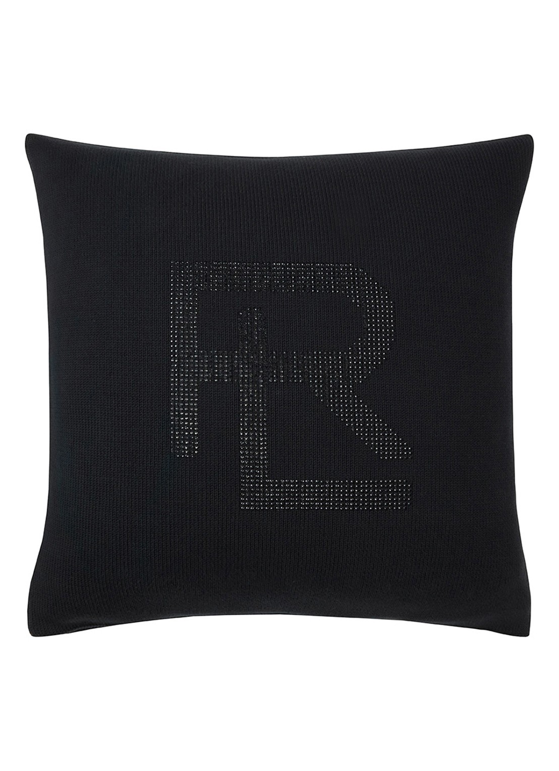Ralph Lauren Hawthorn sierkussenhoes 50 x 50 cm - voorkant zwart