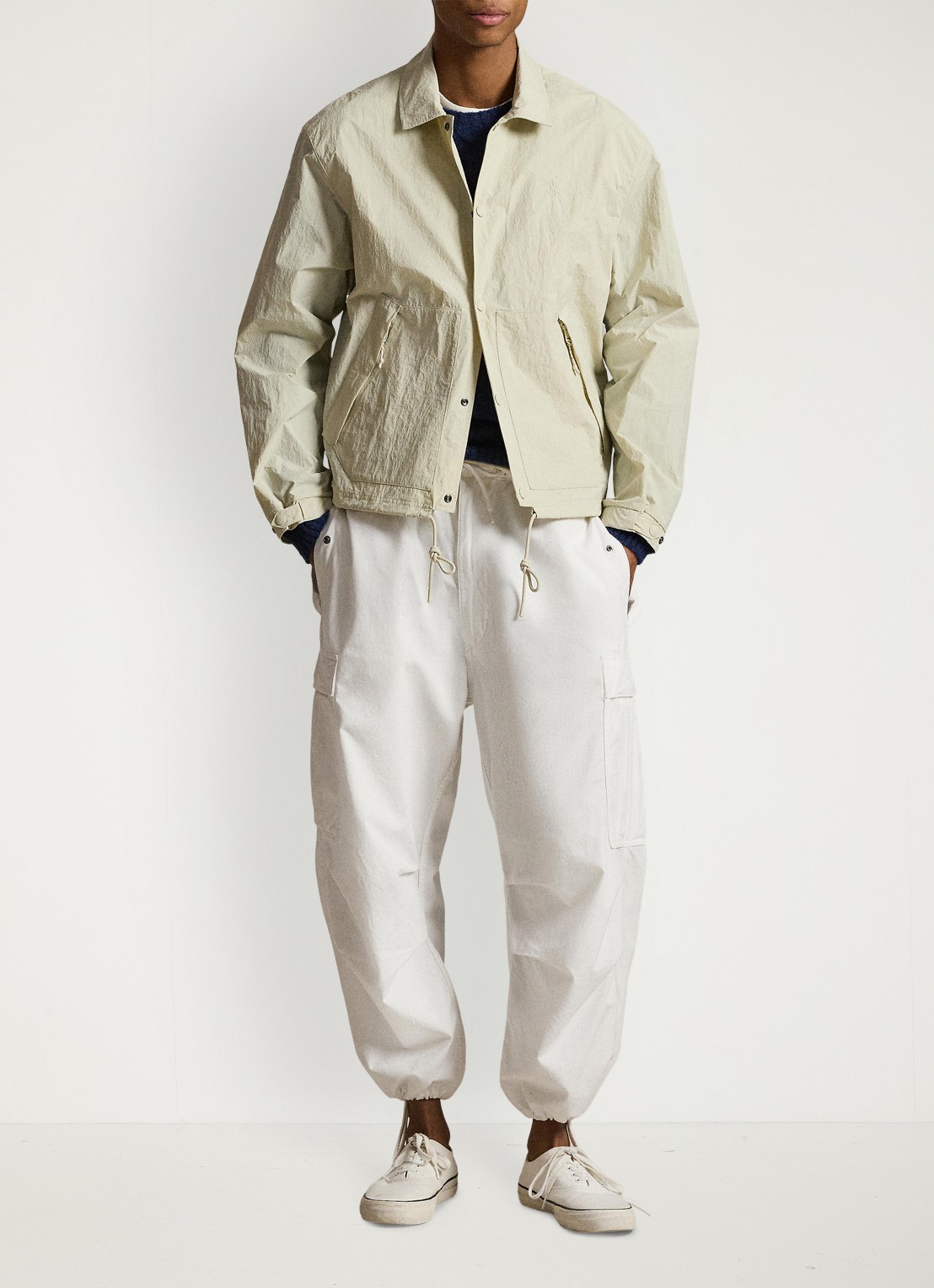 Ralph Lauren Hayford jack met ritszakken - voorkant 3 basic sand / zand