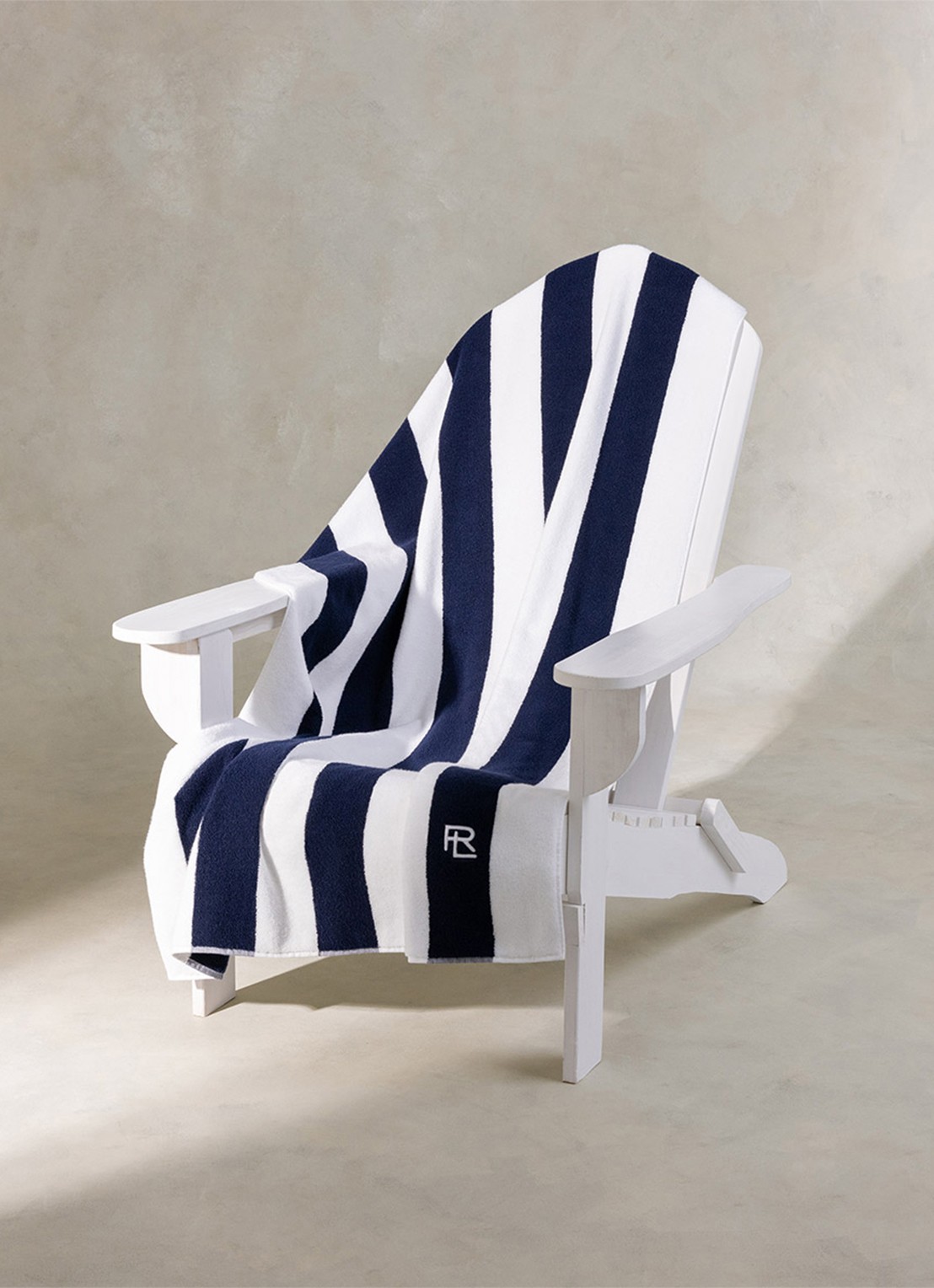 Ralph Lauren Henley badlaken 170 x 90 cm - detail 4 donkerblauw