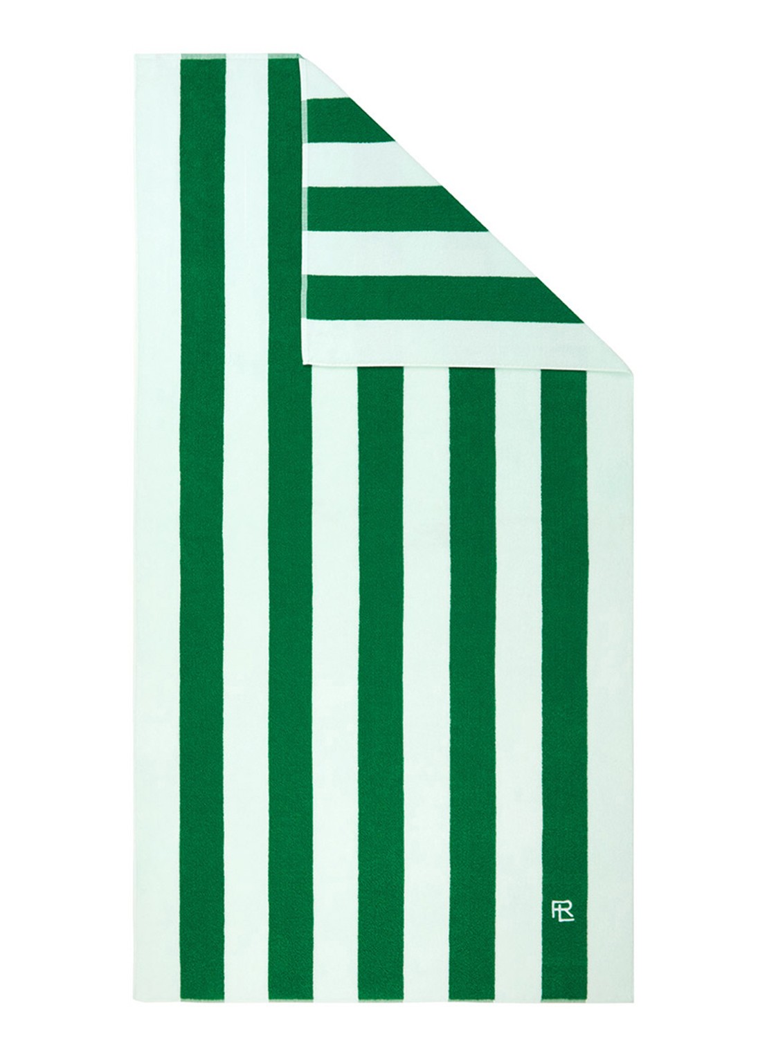 Ralph Lauren Henley badlaken 170 x 90 cm - voorkant 2 groen