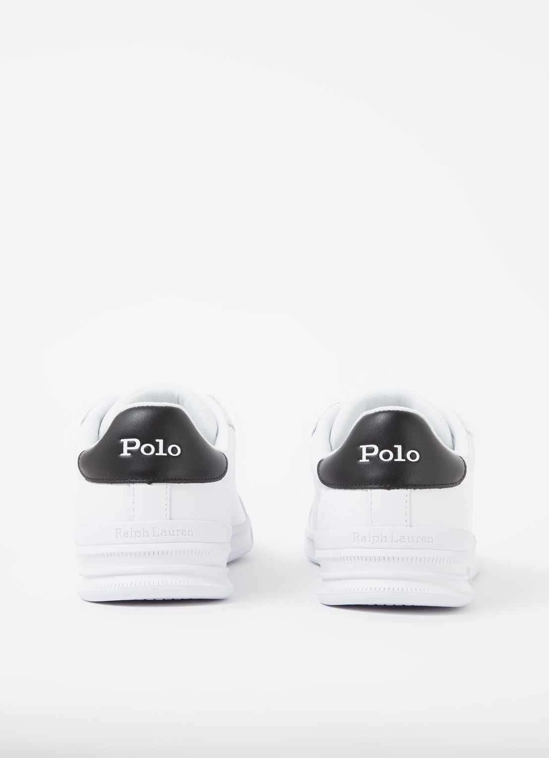 Ralph Lauren Heritage Court II sneaker van leer  - detail 3 wit
