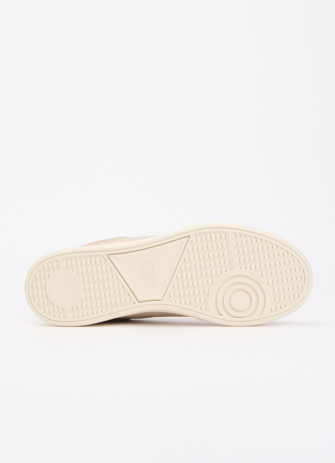 Ralph Lauren Heritage Court ll sneaker van suède - detail 5 donkerblauw