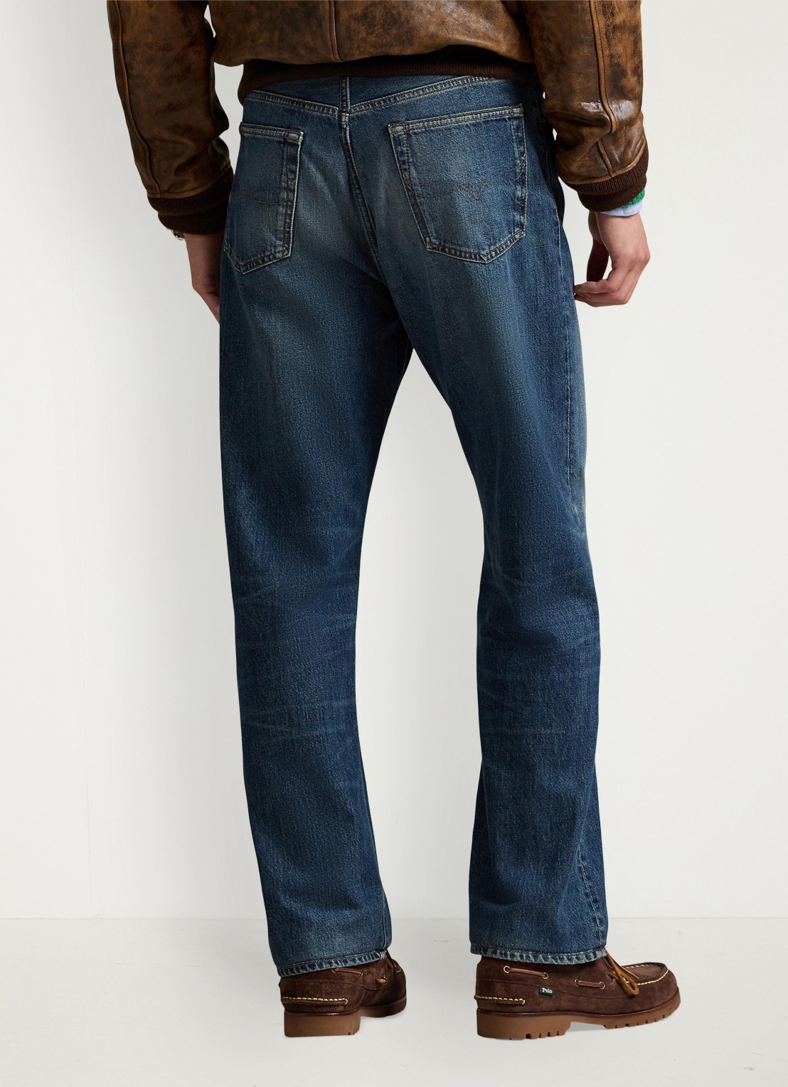 Ralph Lauren Heritage straight leg jeans met medium wassing - achterkant 3 norwich / indigo