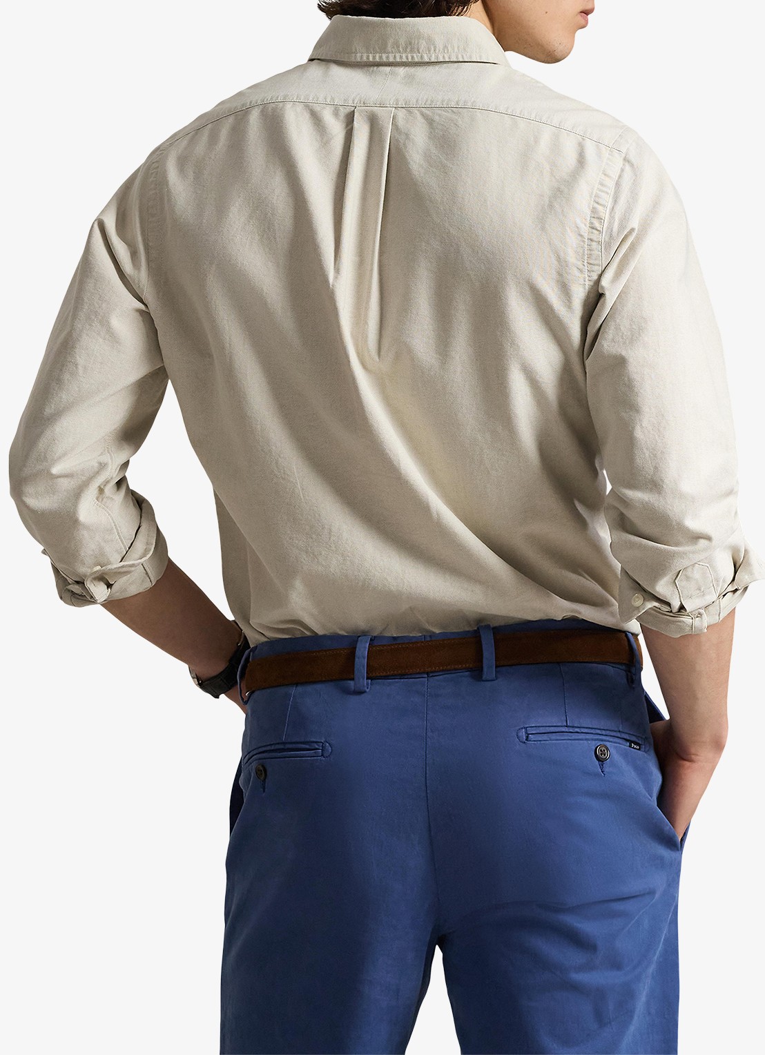Ralph Lauren Het iconische Oxford overhemd - achterkant coastal beige / beige