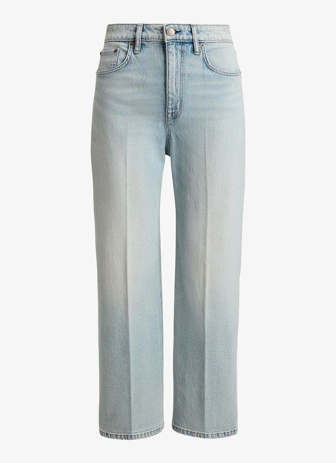 Ralph Lauren High waist bootcut jeans met lichte wassing - voorkant 4 arilee wash