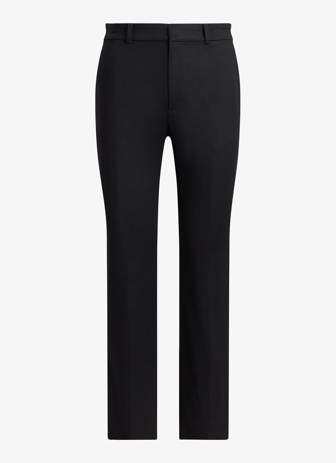 Ralph Lauren High waist slim fit pantalon met steekzakken - voorkant 4 zwart
