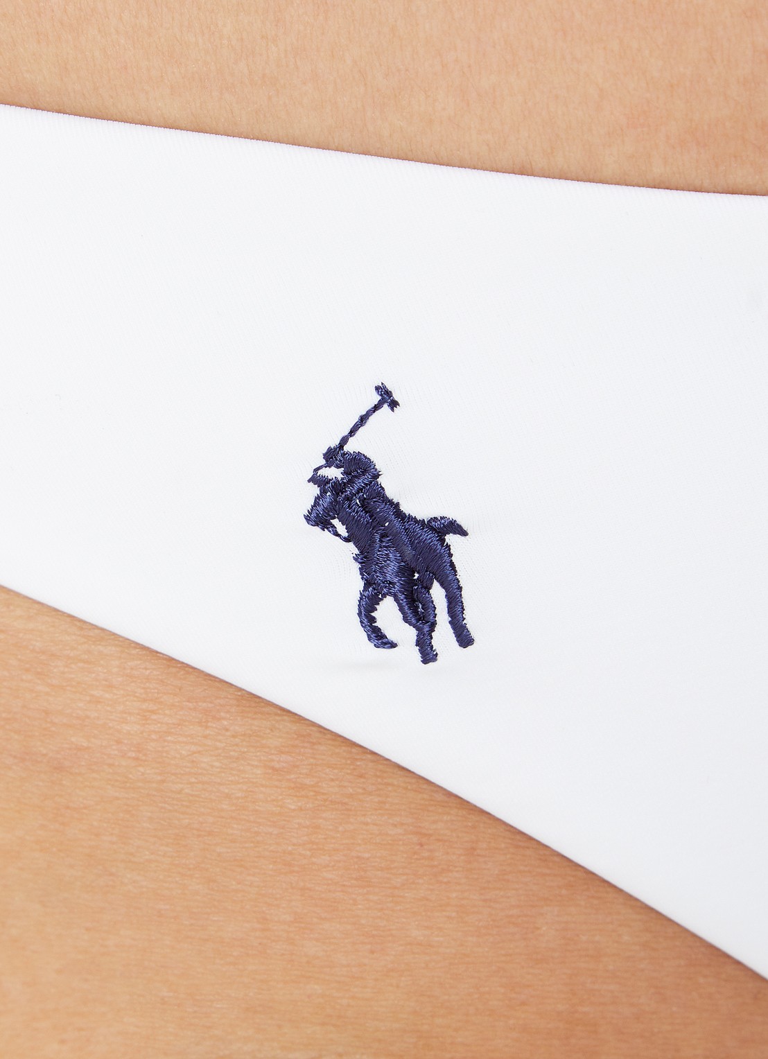 Ralph Lauren High waisted bikinislip met logo - detail 5 wit