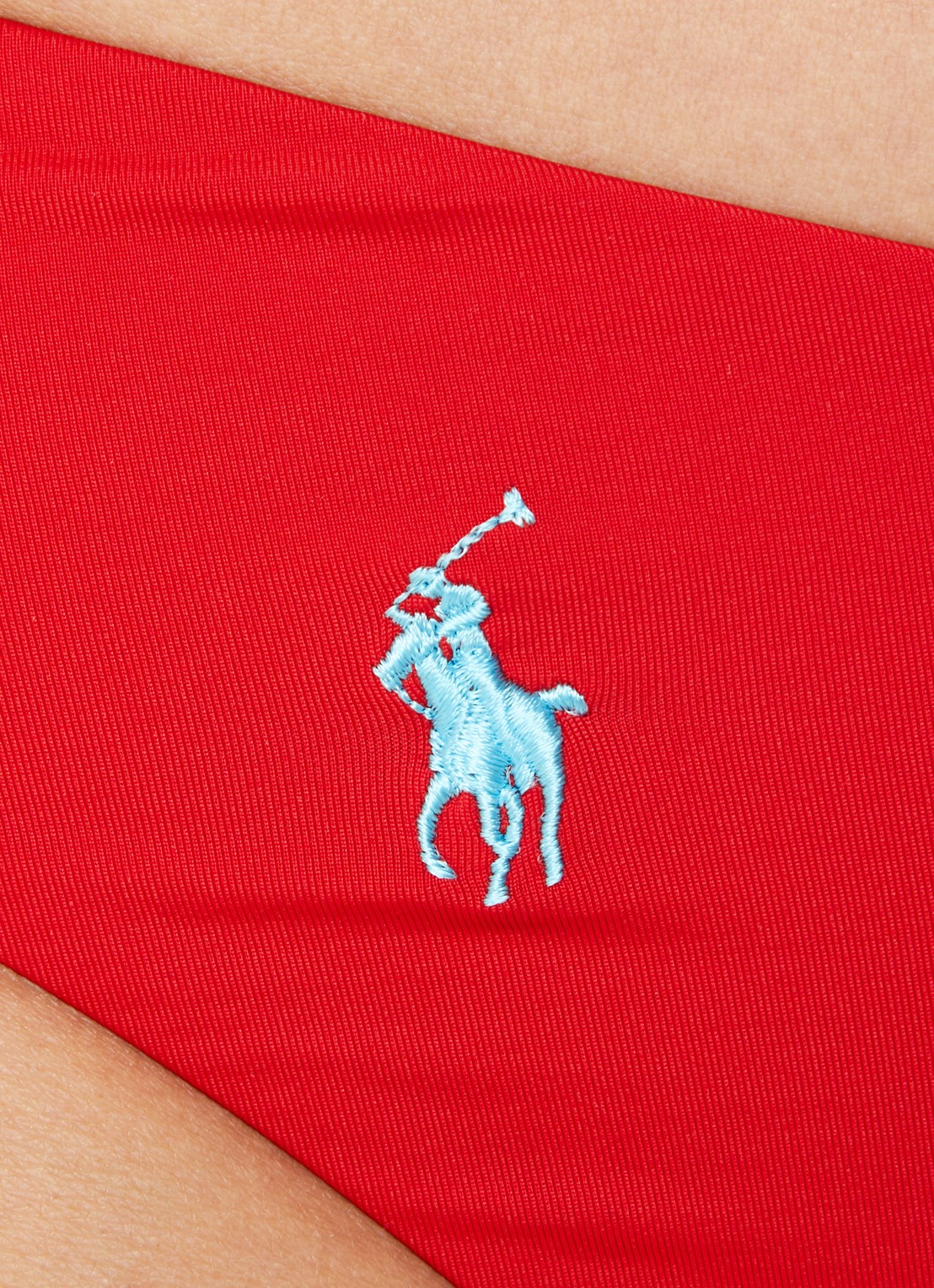Ralph Lauren High waisted brazilian bikinislip met logo - detail 5 rood