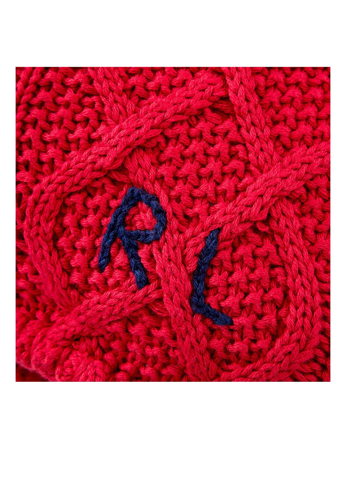 Ralph Lauren Highland sierkussenhoes 50 x 50 cm - detail 3 rood