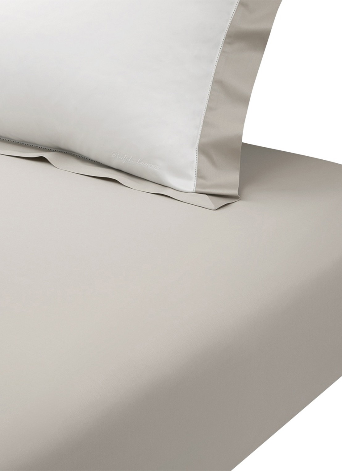Ralph Lauren Hoeslaken van katoensatijn 624TC, hoekhoogte 33 cm - voorkant 2 stone