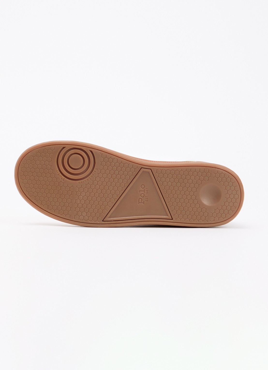 Ralph Lauren Hollis sneaker met logo - detail wit
