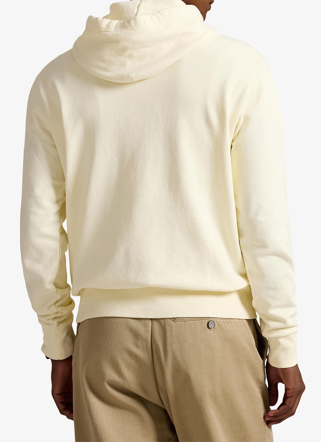 Ralph Lauren Hoodie met kangoeroezak - achterkant 5 clubhouse cream / creme