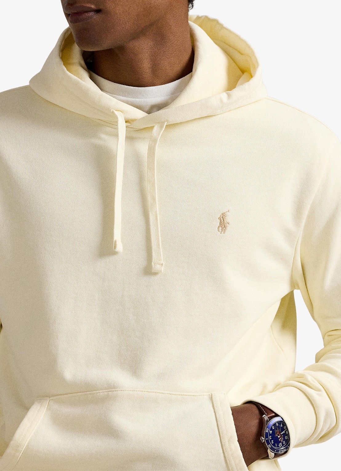 Ralph Lauren Hoodie met kangoeroezak - detail 4 clubhouse cream / creme