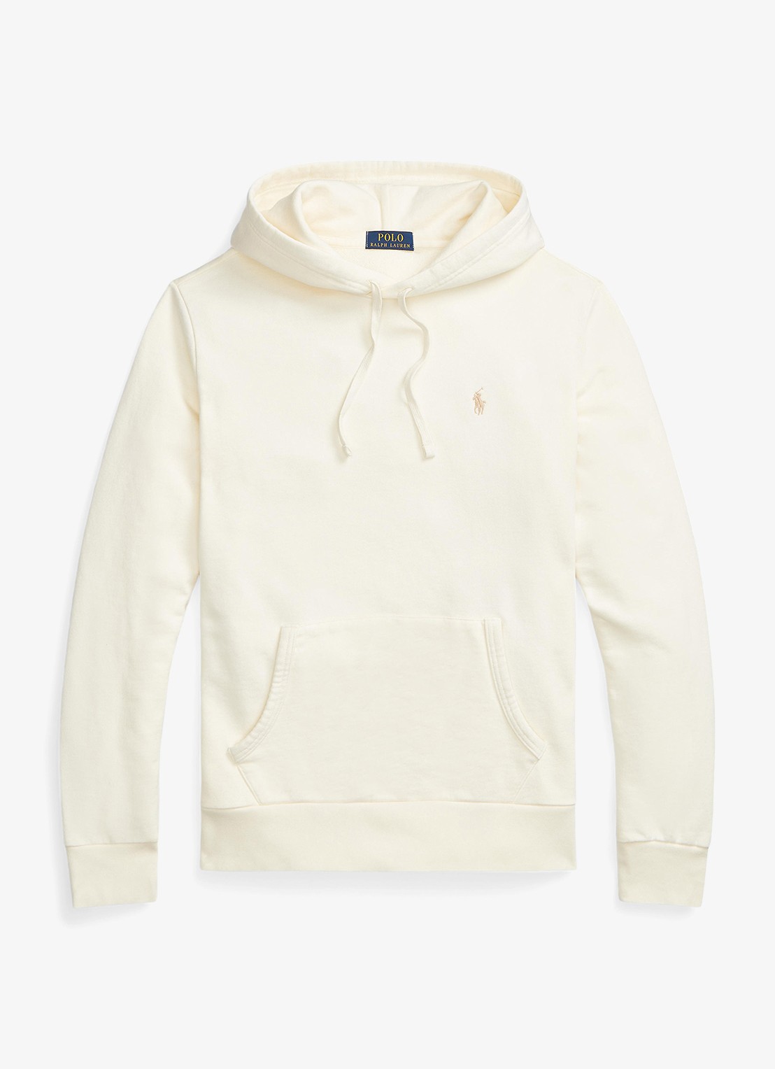 Ralph Lauren Hoodie met kangoeroezak - voorkant clubhouse cream / creme