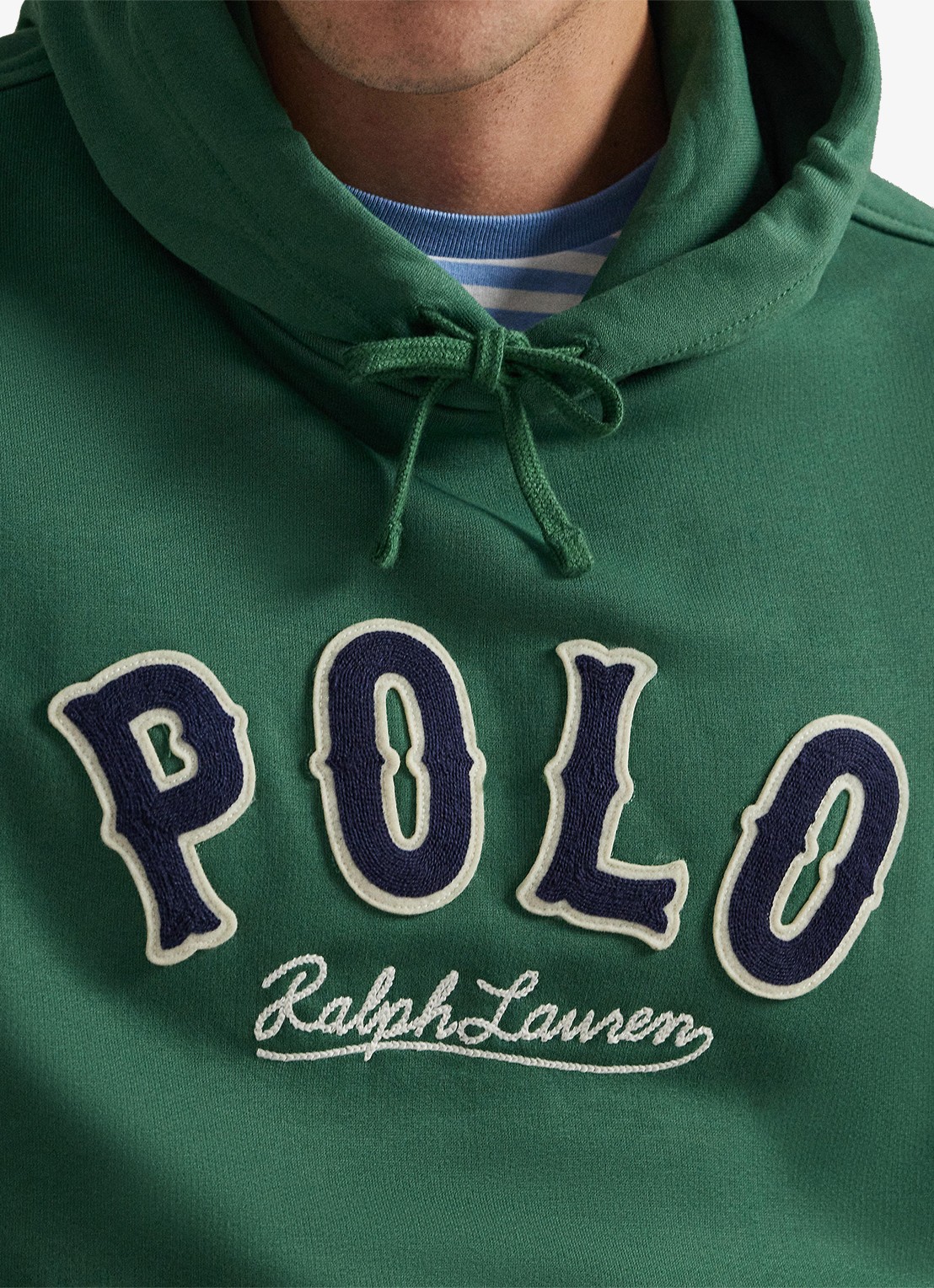 Ralph Lauren Hoodie met logo - detail 3 verano green / groen