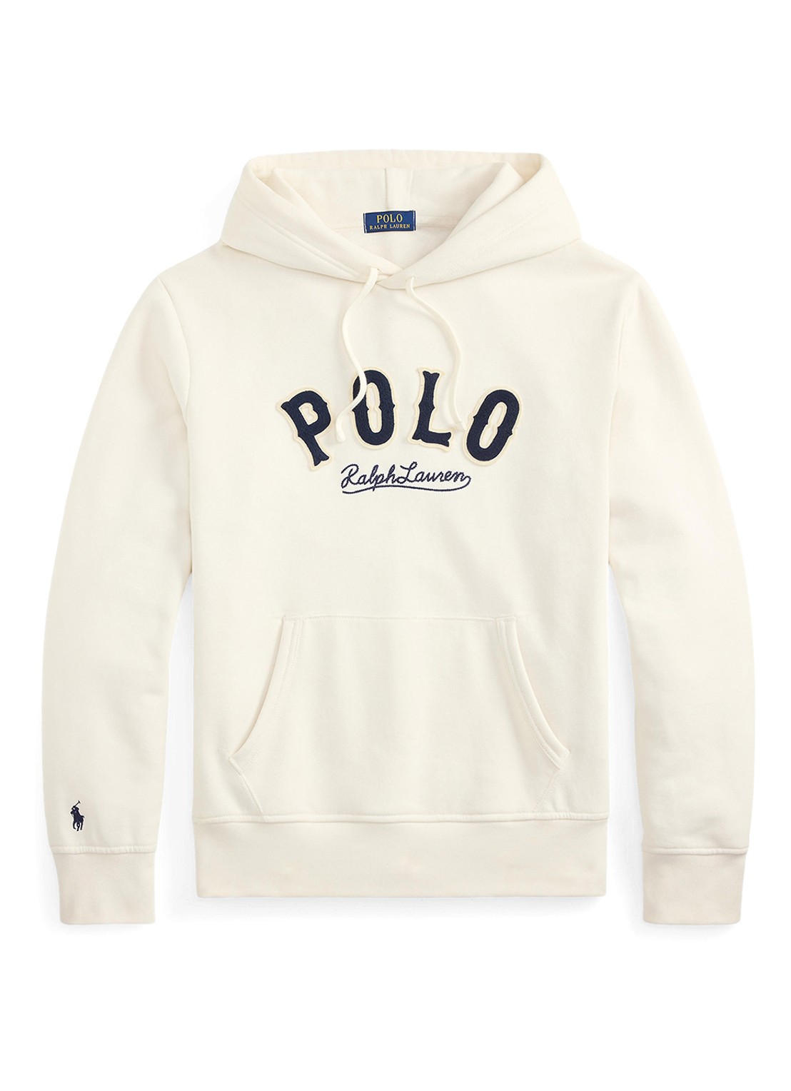 Ralph Lauren Hoodie met logo - voorkant 2 deckwash white / wit