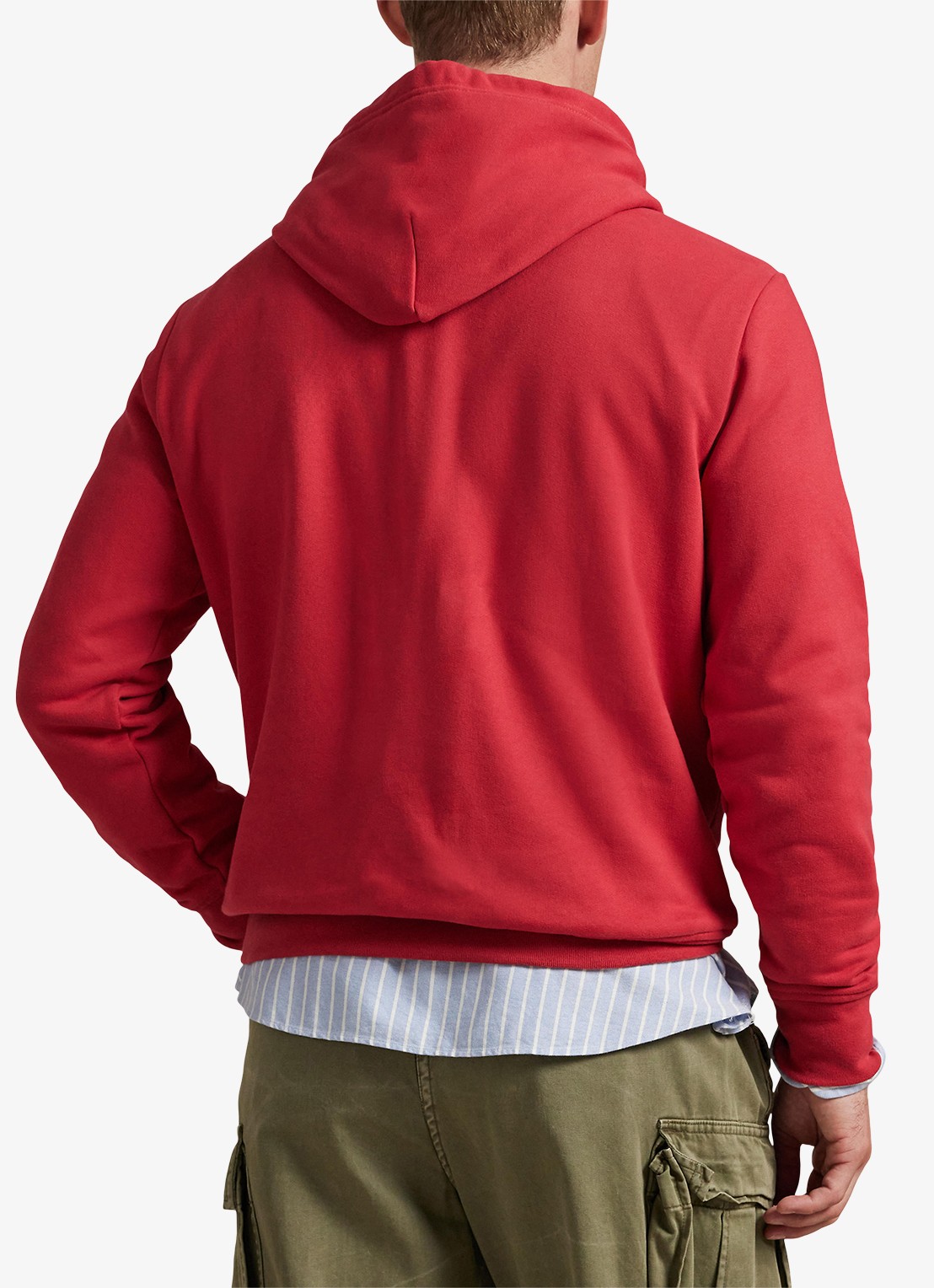 Ralph Lauren Hoodie met logo - achterkant 5 sunrise red / rood