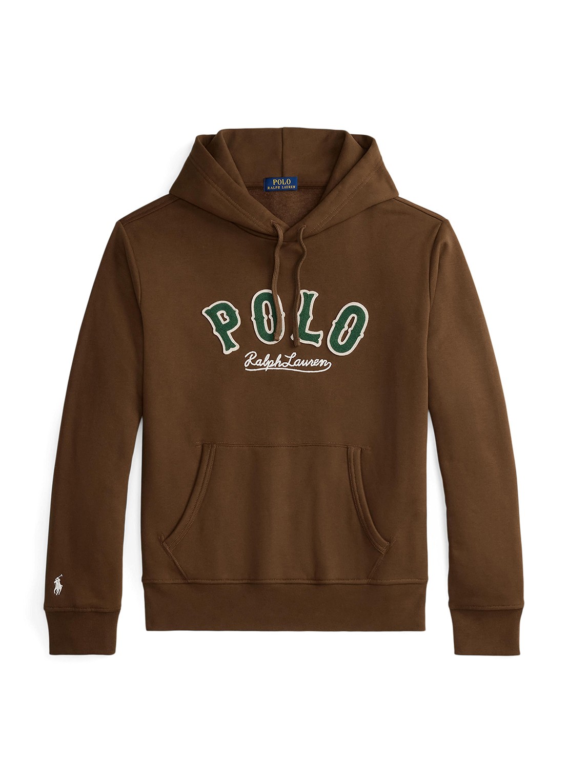 Ralph Lauren Hoodie met logo - voorkant york brown / bruin