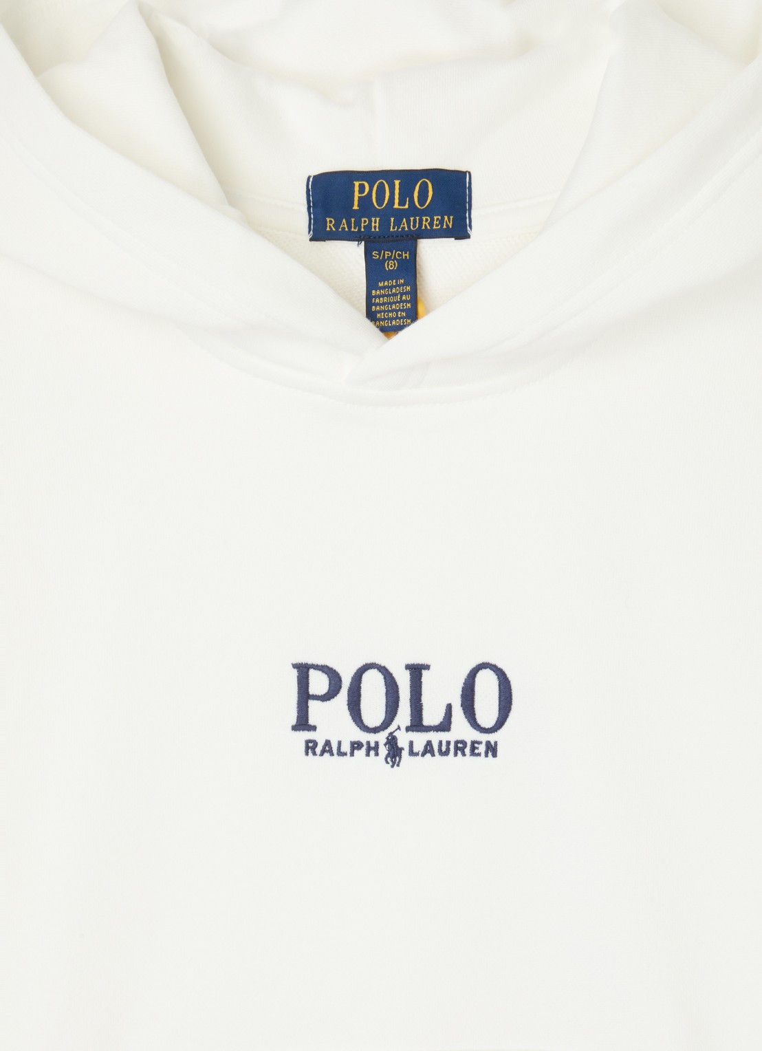 Ralph Lauren Hoodie met logoborduring - detail 3 wit