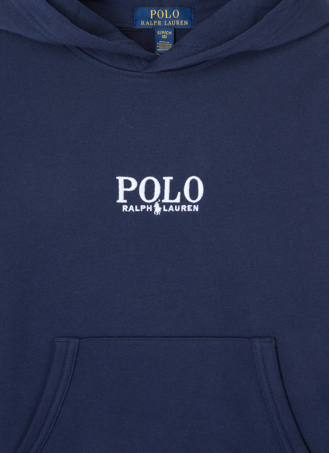Ralph Lauren Hoodie met logoborduring - detail 4 donkerblauw