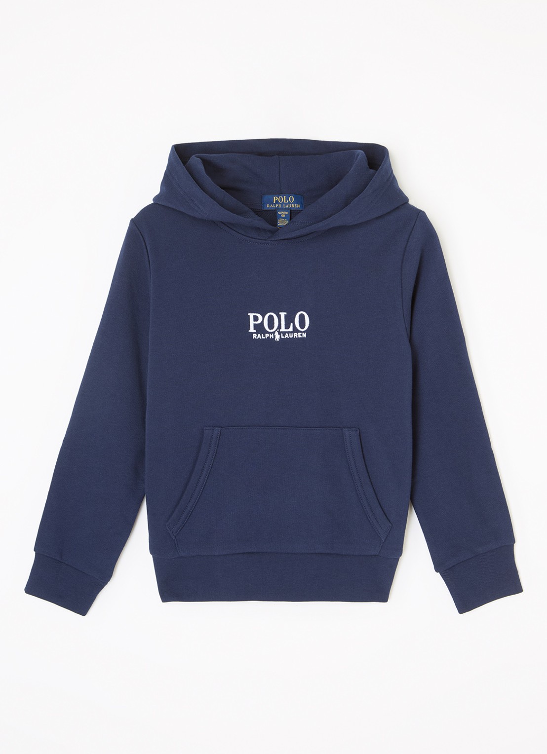 Ralph Lauren Hoodie met logoborduring - voorkant donkerblauw