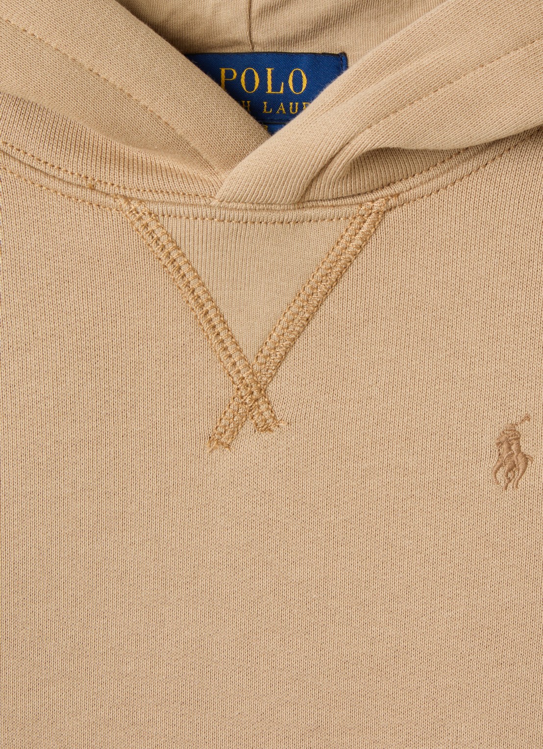 Ralph Lauren Hoodie met logoborduring - detail 2 khaki
