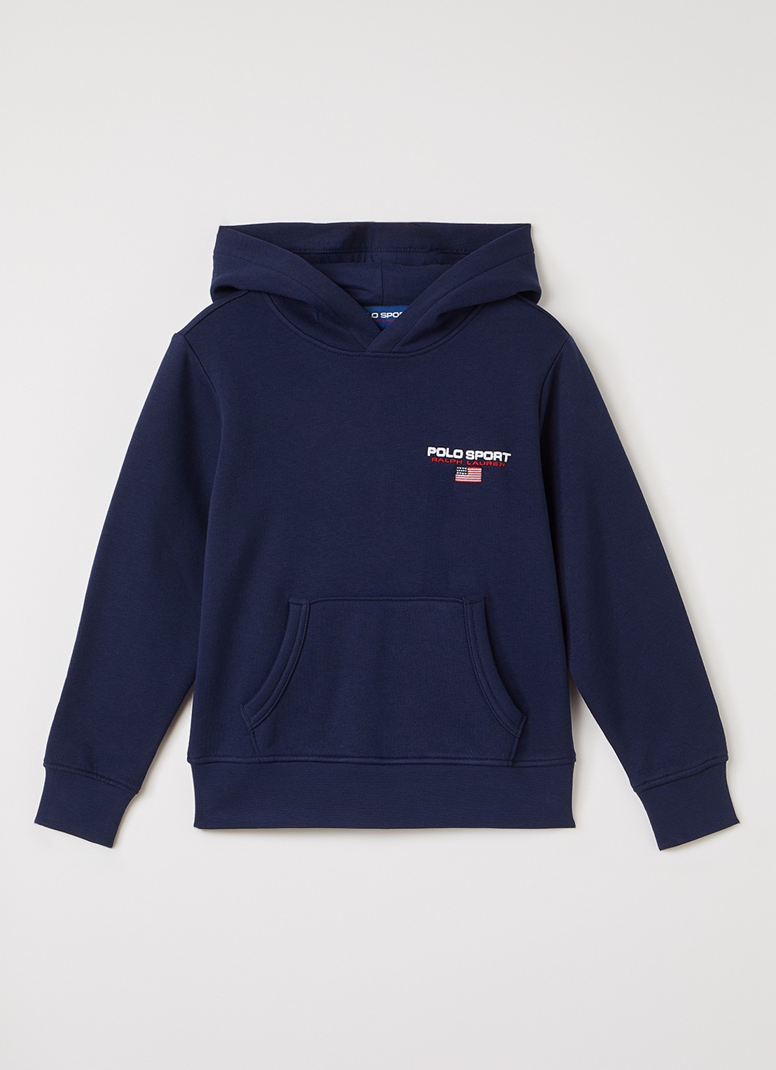 Ralph Lauren Hoodie met logoborduring - voorkant 2 donkerblauw