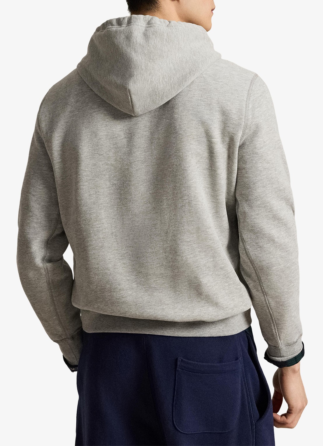 Ralph Lauren Hoodie met logoborduring - achterkant andover heather / grijs