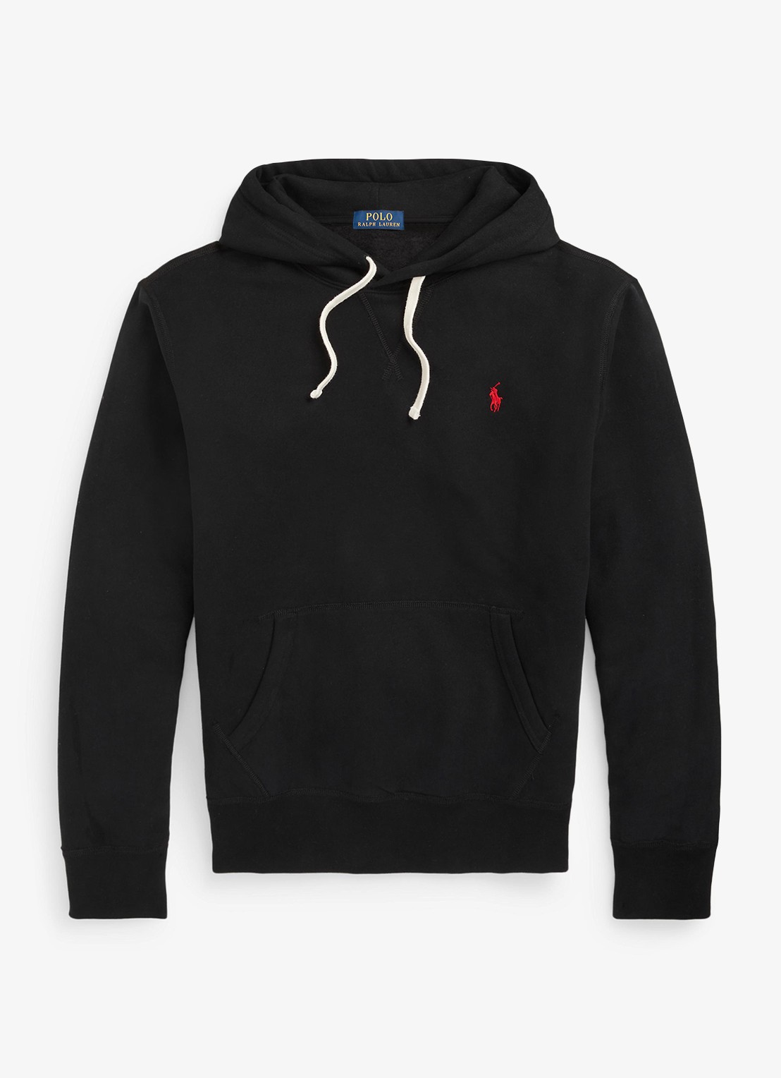Ralph Lauren Hoodie met logoborduring - voorkant 4 polo black / zwart