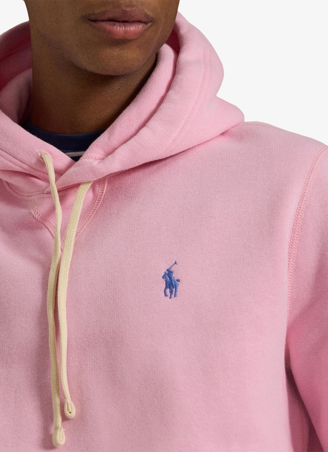 Ralph Lauren Hoodie met logoborduring - detail 2 carmel pink / roze