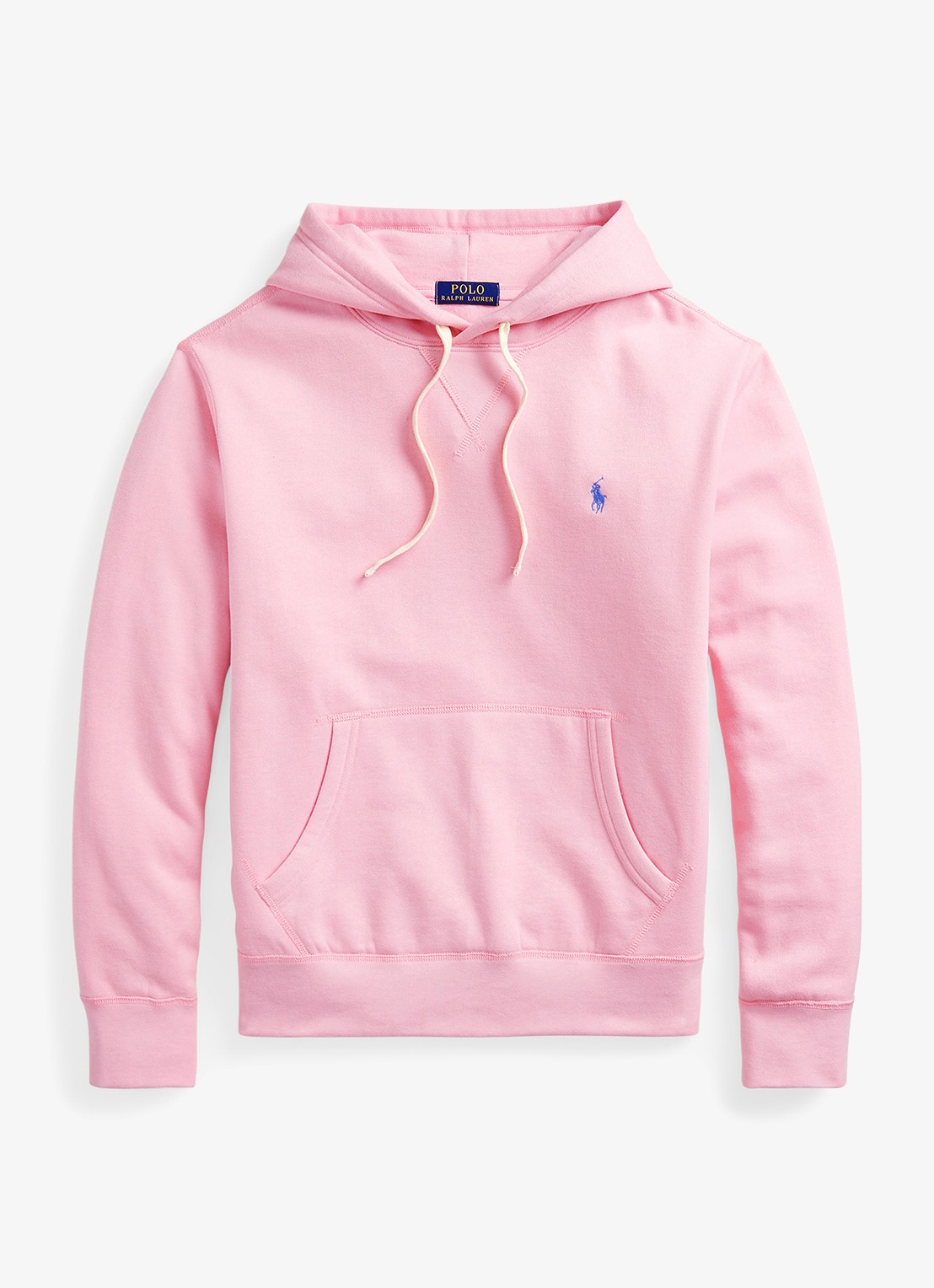 Ralph Lauren Hoodie met logoborduring - voorkant 4 carmel pink / roze