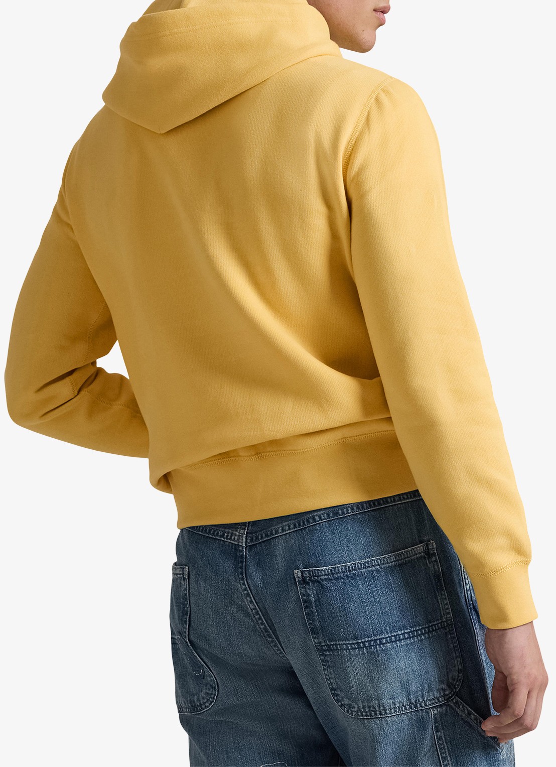 Ralph Lauren Hoodie met logoborduring - achterkant corn yellow / geel